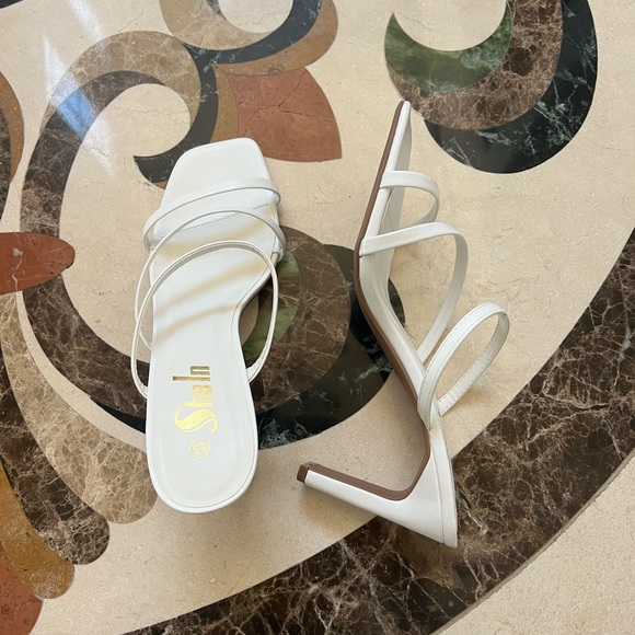 White Strap Heels - Picture 5 of 6
